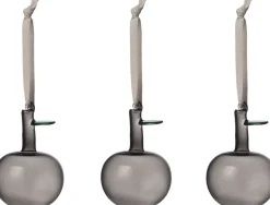 Iittala glasæbler 3-pak grå