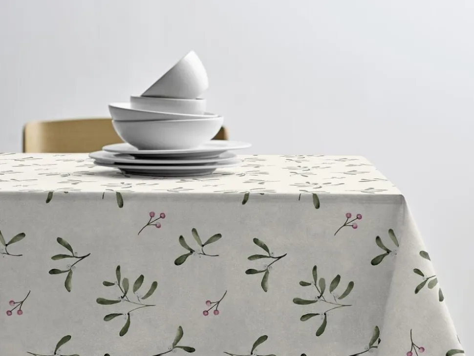 Juledug 140x350 Mistletoe Nature