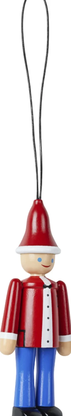 Julepynt Jule Ole & Jule Lise rød/blå/hvid