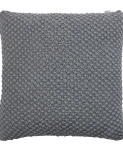 KNIT/MØRK GRÅ MELANGE 48x48 CM