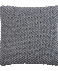 KNIT/MØRK GRÅ MELANGE 48x48 CM