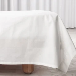 Økologisk lagen, percale - GOTS, hvid