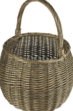 Kurv rund buttet m/hank