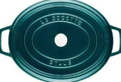 La Cocotte Cocotte 33 cm / 6,75 l, Oval, La-Mer-Turkis-Blågr