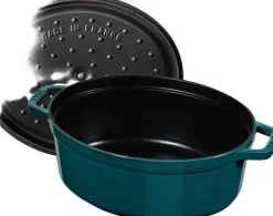 La Cocotte Cocotte 33 cm / 6,75 l, Oval, La-Mer-Turkis-Blågr