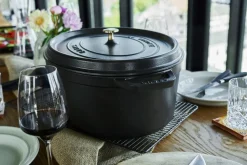 La Cocotte Cocotte 41 cm / 12 l, Oval, Sort, Støbejern