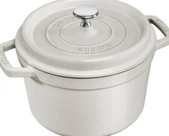 La Cocotte Cocotte Dyb 24 cm / 4,75 l, Rund, White Truffle,