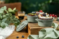 La Cocotte Mini Cocotte 10 cm, Rund, Eukalyptus, Støbejern