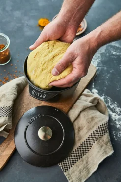 La Cocotte Ris Cocotte 16 cm / 1,75 l, Rund, Sort, Støbejern