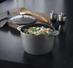 La Cocotte Ris Cocotte 16 cm / 1,75 l, Rund, Grafitgrå, Støb