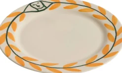 La Pittura Plate - Ø24 - Golden leaf