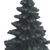 LED candle christmas tree, Pine green, Smooth, 10x15 cm 2/12