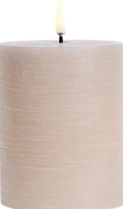 LED pillar candle, Beige