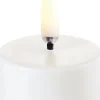 LED tealight 400~ battery incl., Nordic white wax, Smooth, 4x2,1 cm