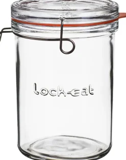 Lock-eat sylteglas med patentlåg 1 liter