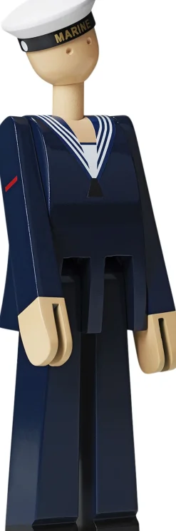 Marine mørk blå/hvid