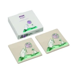 Moomin Arabia bordskånere sæt 2stk Vildblomst Genanvendt Interiør