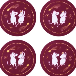 Moomin Arabia bordskånere 4stk Festlige Øjeblikke