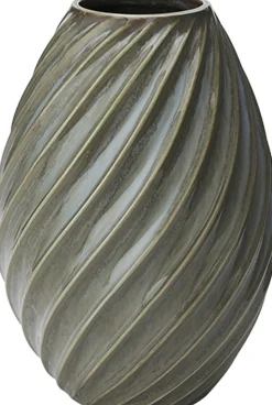Morsø River vase 16 cm gråblå
