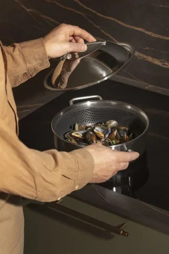 Multi Sautergryde m/2 greb 24 cm Mosaic keramisk Slip-Let® b