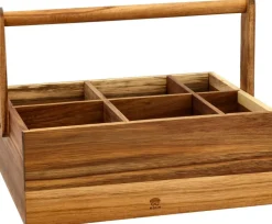 Multikasse 36 x27x28 cm Akacietræ