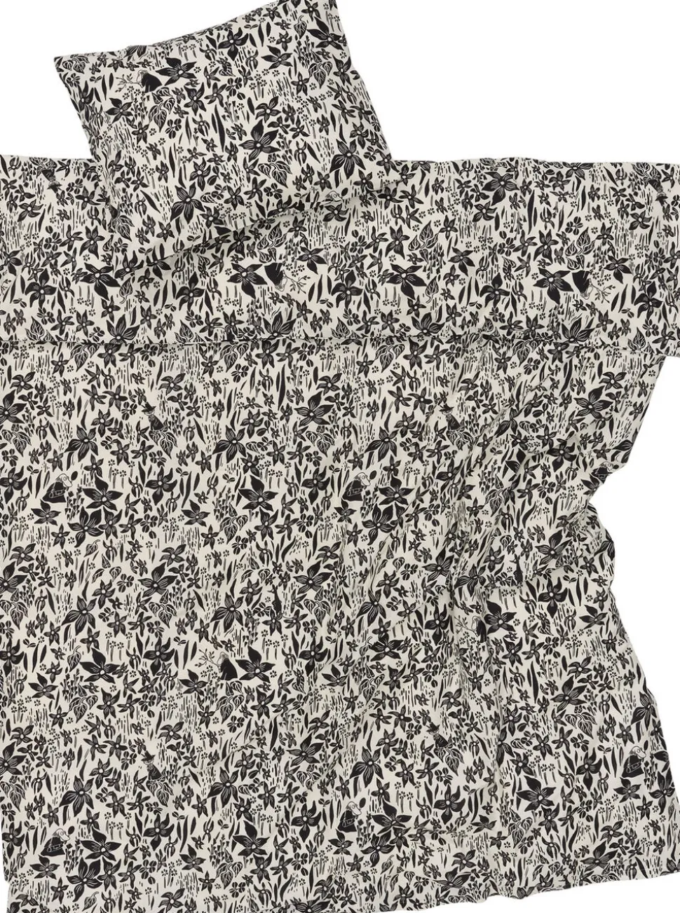 Mumi sengesæt 140x200 Lilje sort/hvid