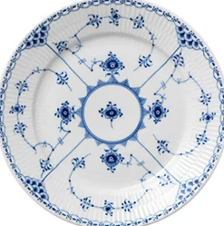 Musselmalet Halvblonde 22 cm. tallerken