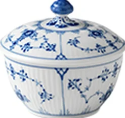 Musselmalet Riflet 15 cl. sukkerskål