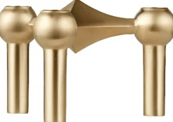 Nagel candle holder - brushed brass