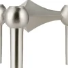 Nagel candle holder - brushed chrome