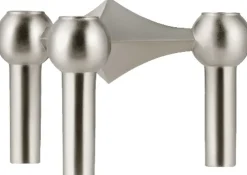 Nagel candle holder - brushed chrome