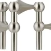 Nagel candle holder set with 3 pcs - brushed chrome