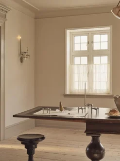 Nagel candle holder set with 3 pcs - brushed chrome