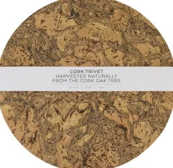 Natural Cork Rund Bordskåner - Large