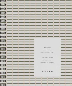 NELA Wirebound Spiral Notebook - Medium, grøn