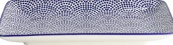 Nippon Blue Plate Rect 21x13. 5 Dot