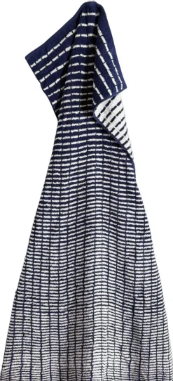 Nuance Håndklæde 70x140 cm mørk blå/hvid