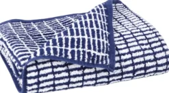 Nuance Håndklæde 50x100 cm mørk blå/hvid
