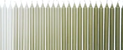 Ombre Candles - Set of 24 - Khaki