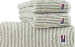 Original Towel White/Vintage Green Striped