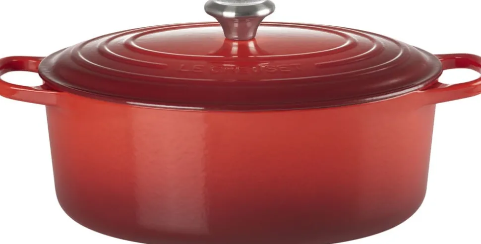 Oval støbejernsgryde 6,3L Cerise
