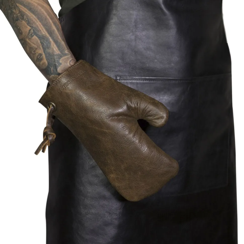 Oven Glove Vintage Brown