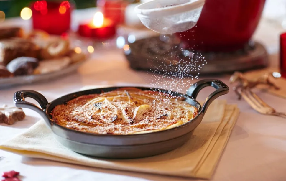 Ovnfad 12 cm Sort Rund Støbejern