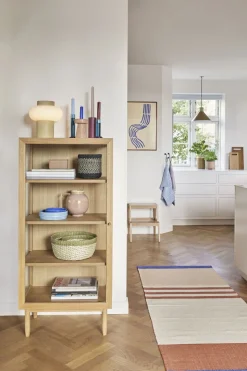 Palm Baskets Natural/Light green set of 2