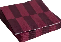 Pattern Napkins-Set of 20 Cocktail-Bordeaux and wine