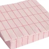 Pattern Napkins-Set of 20 Dinner-Light pink and red grid