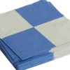 Pattern Napkins-Set of 20 Dinner-Grey and blue L check