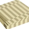 Pattern Napkins-Set of 20 Lunch-Cream and sand pillar stripe