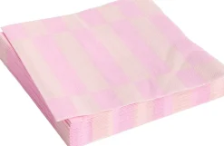 Pattern Napkins-Set of 20 Lunch-Light pink and rose