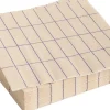 Pattern Napkins-Set of 20 Lunch-Off-white and blue grid